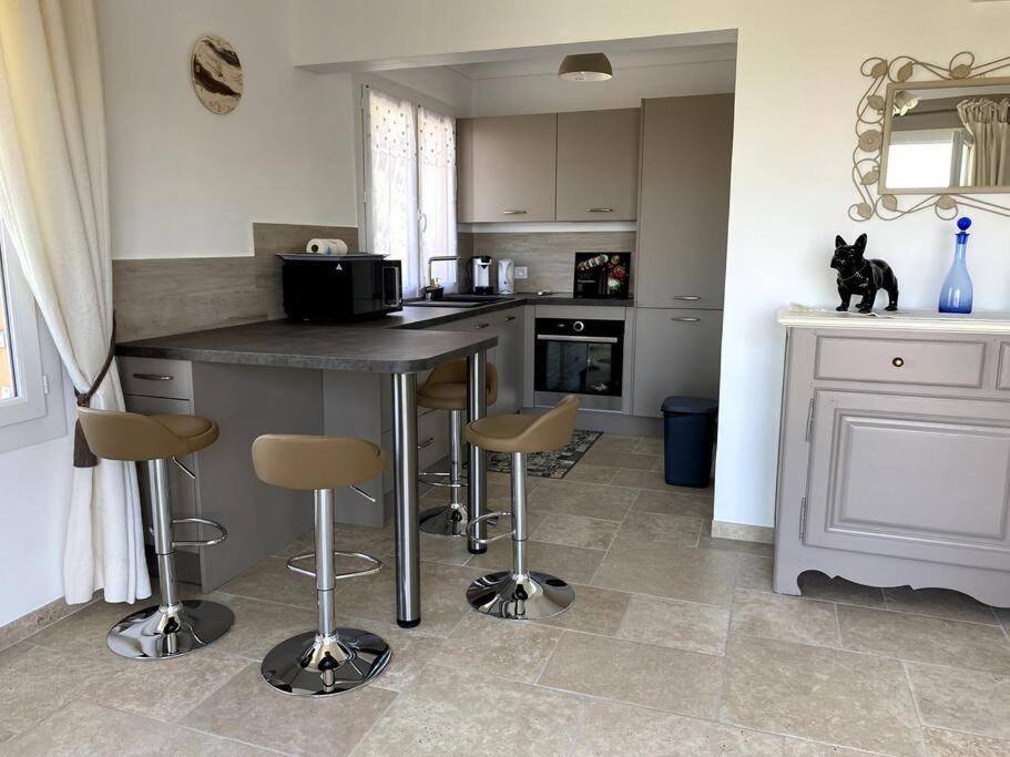 Agreable Appartement Vue Mer レ・ズィサンブル エクステリア 写真